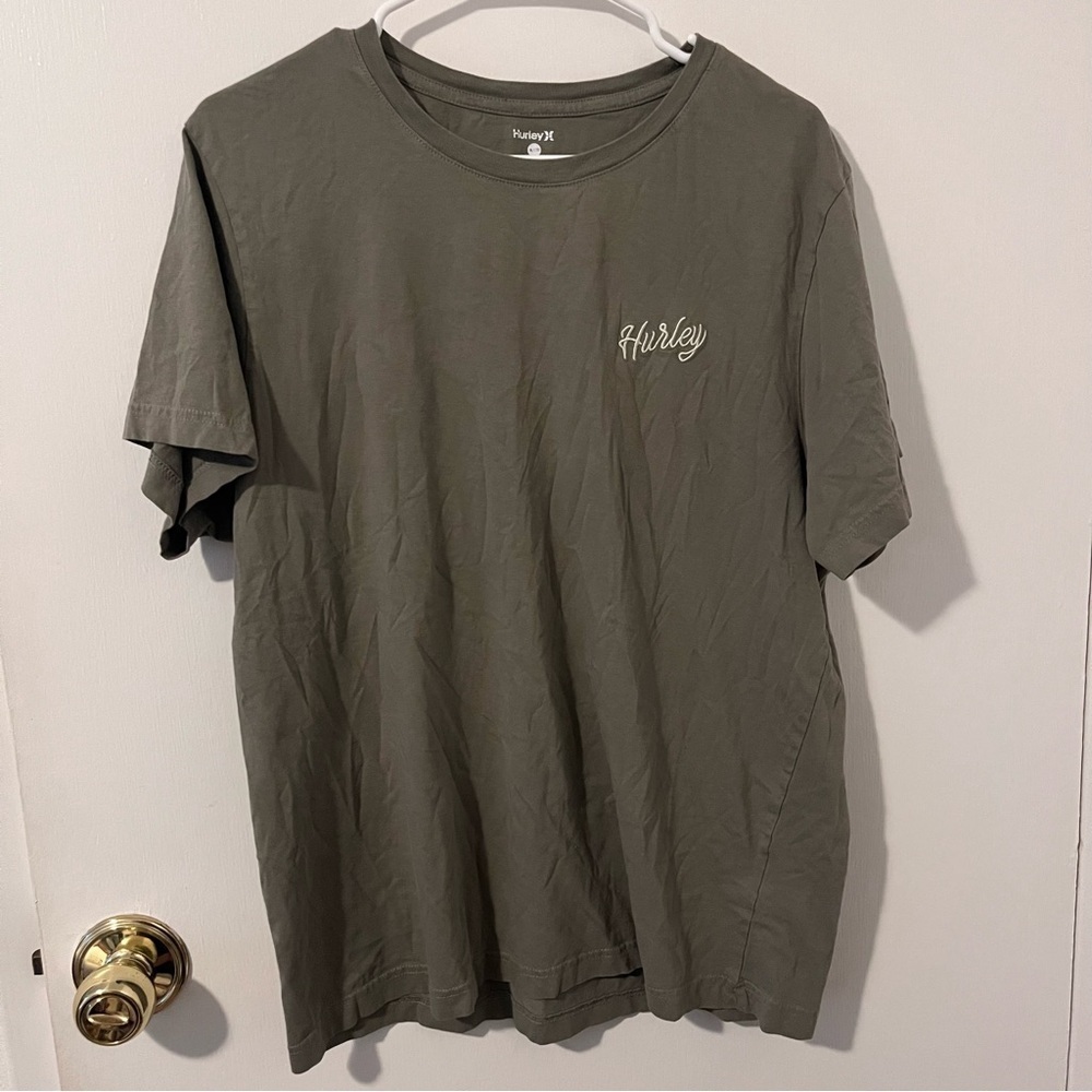 Hurley Welcome to Hurley Paradise Short Sleeve Tee Olive Green Extra Large